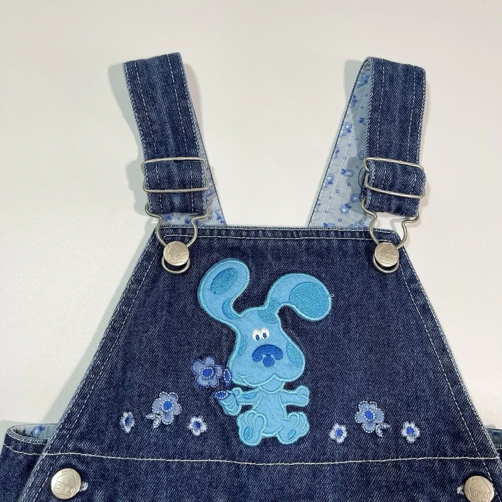 Vintage Blues‎ Clues Embroidered Denim Overalls Size 2T